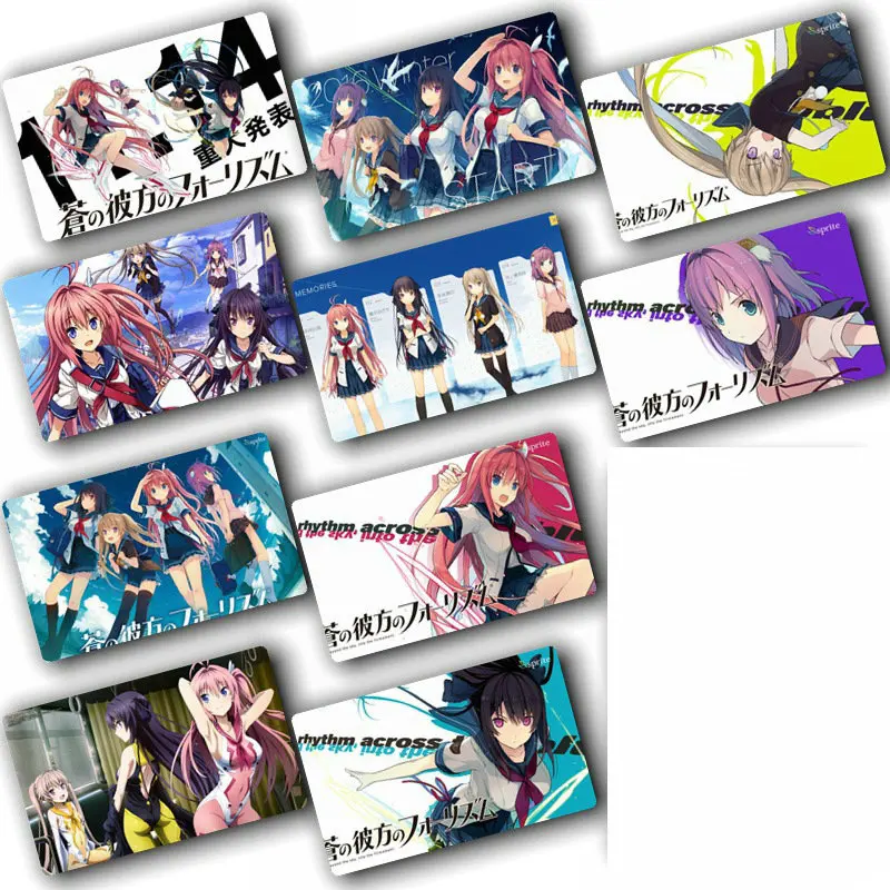 100 шт. карта аниме стикер s Ao no Kanata no Four Rhythm DIY Украшение идентификатор автомобиля Карта наклейка Дети Классические игрушки коллекция стикер s