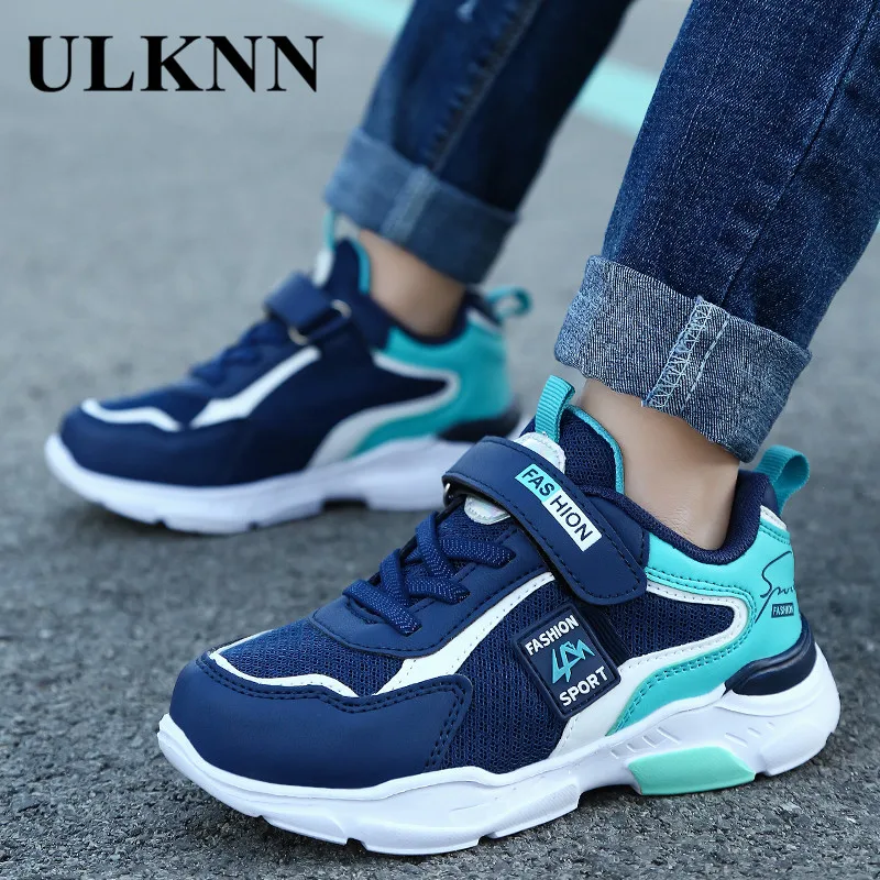 ULKNN KIDS Casual Shoes Lightweight Running Young STUDENT'S Punched Sheet Surface Sports BOY'S Shoe