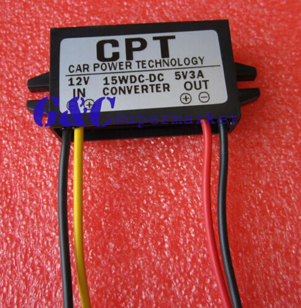 

5PCS DC/DC Cverter Regulator 12V to 5V 3A 15W Car Led Display Supply Module diy electronics