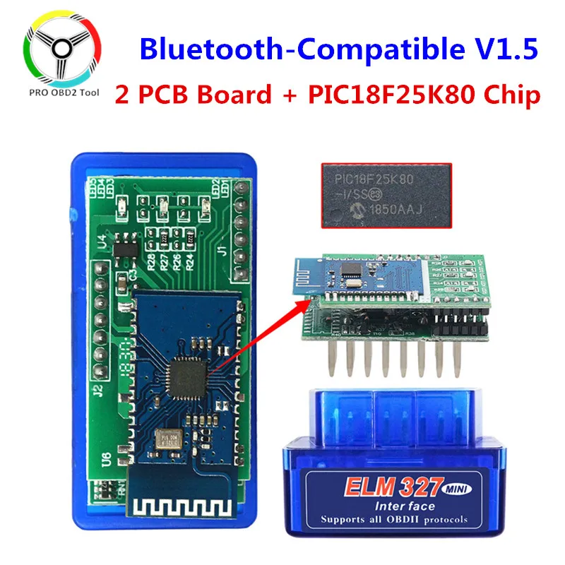 Elm327 v 1.5 чип pic18f25k80. Elm327 v 1.5 чип pic18f25k80
