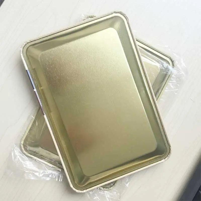 18*12.5 cm table small women cigarette joint smoking dish metal tin tobacco weed rolling paper tray storage