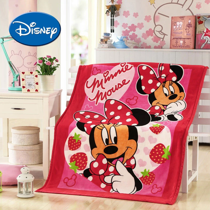 

Disney Baby Quilt 100*140 cm Baby Cover Blanket Mickey Minnie Pluto Pooh Soft Appease Blanket Cartoon Kids Bedding Quilt