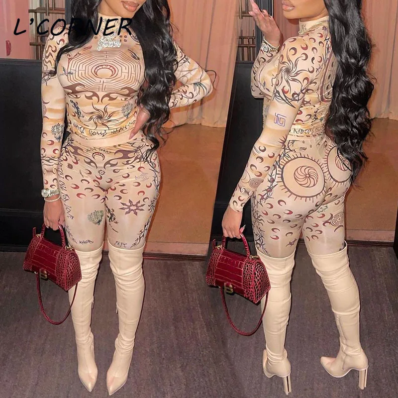 

Two Piece Set Women Clubwear 2021 Fashion Casual Full Sleeve Top+with Socks Leggings Fitness Activewear Elastic Outfit set