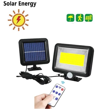 

100 LED solar LEDs Motion Sensor Light Outdoor Garden Decoration Fence Stair Pathway Yard Sunlight Security LED Wall Lamp sepera