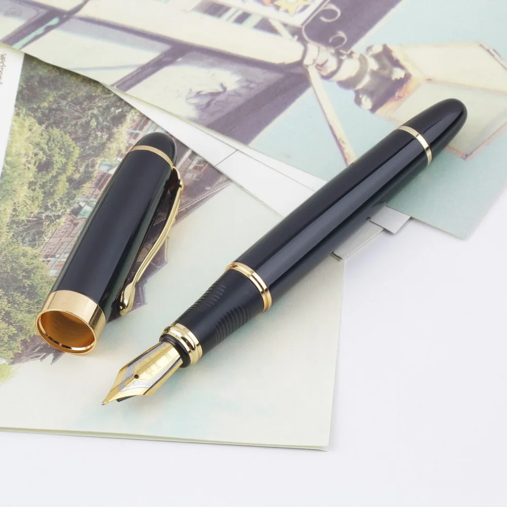 

X450 Fountain Pen Gold Trim Fountain Pen Study Office School Supplies Pen 0.38mm Removable Ink Converter Drop Shipping
