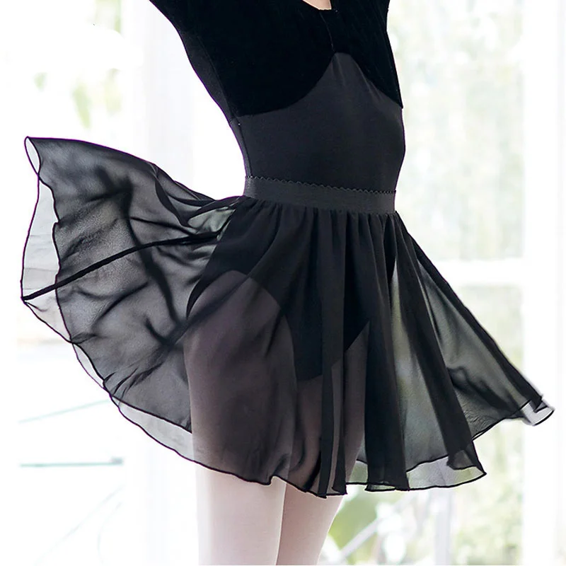 Ballet Waistband Leotard Chiffon Skirt Ballet Chiffon Wrap Skirt Girls Wrap Skirts Dance for Toddlers Kids ballet leotard dance leotard ballet skirts girls dance costumes