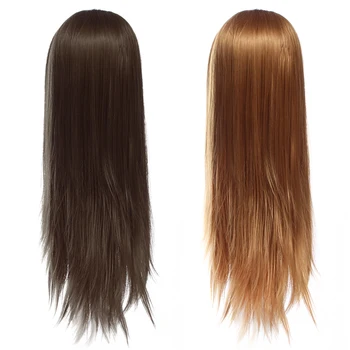 

70cm Hair Hairdressing Training Mannequins Head W/Bracket Professional Salon Practice Head Hairdresser Styling Tool