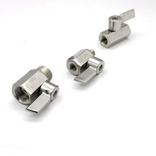 1/" 1/4" 3/" 1/2" 3/" NPT Женский Мужской резьбой 304 из нержавеющей стали мини шаровой клапан для воды нефтяного газа