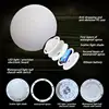 Rechargeable Outdoor LED Luminous Ball Light 16 Colors Illumination Garden Swimming Pool Pathway Patio Waterproof Lawn Lamp 5