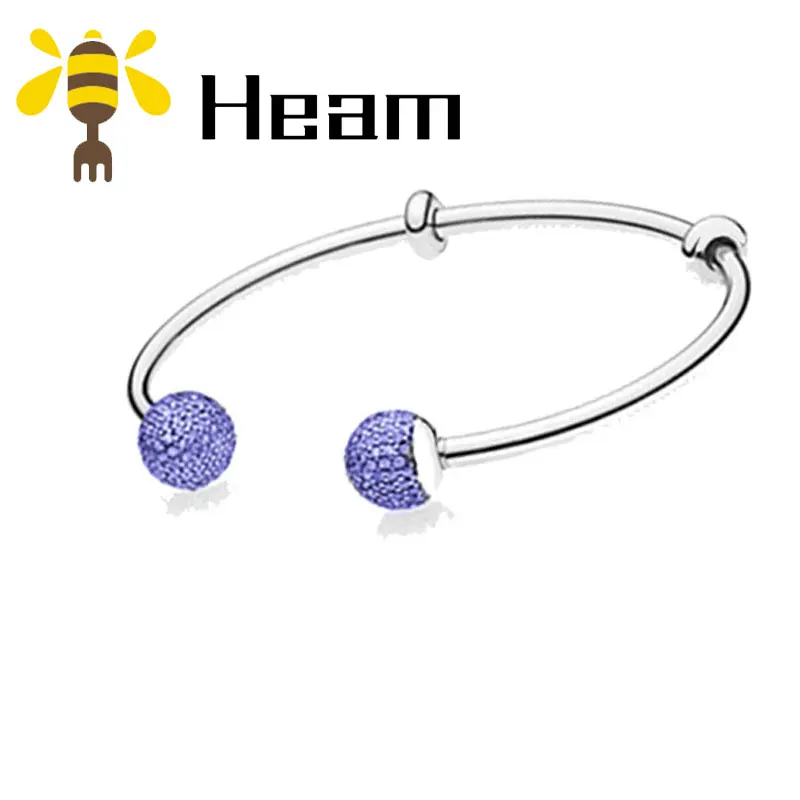 Heam, высокое качество,, Стерлинговое Серебро, 925 пробы, pan, очаровательный браслет для женщин, модный, элегантный, роскошный, сделай сам, аутентичное ювелирное изделие