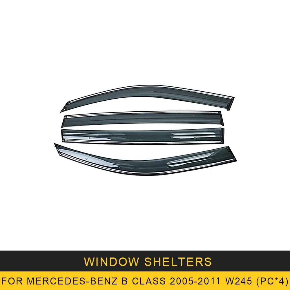 Для Mercedes-Benz B-Class 2005-2011 W245 автомобильное окно Защита от солнца и дождя козырьки щиток Защитная крышка Накладка рамка наклейка - Цвет: B Class W254