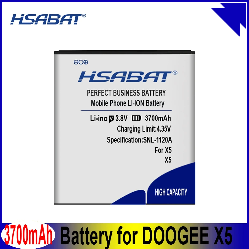 Аккумулятор HSABAT 3700 мАч для телефона DOOGEE X5 Для X5S PRO | Мобильные телефоны и