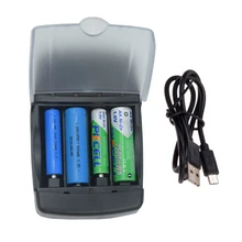 4 слота быстрой зарядки AA AAA зарядное устройство для 1,6 в Ni-Zn LifePo4 зарядное устройство для 14500 10440 батареи светодиодный индикатор