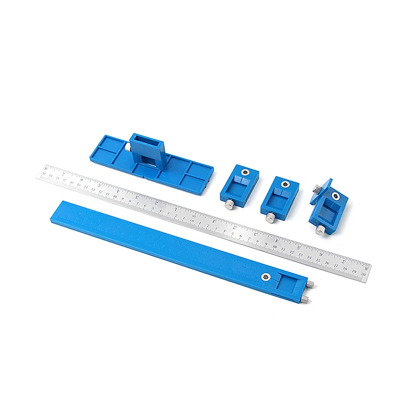 Cabinet Hardware Jig Detachable Hole Punch Jig Tool Center Drill Bit Guide Set Sleeve Drill Bit Power Drilling Woodworking Tool