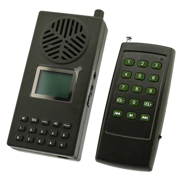 

PDDHKK LCD Display Screen 12V Portable Hunting Bird Caller Support Timer ON/OFF Loud Speaker Mp3 Player With Remote Controller