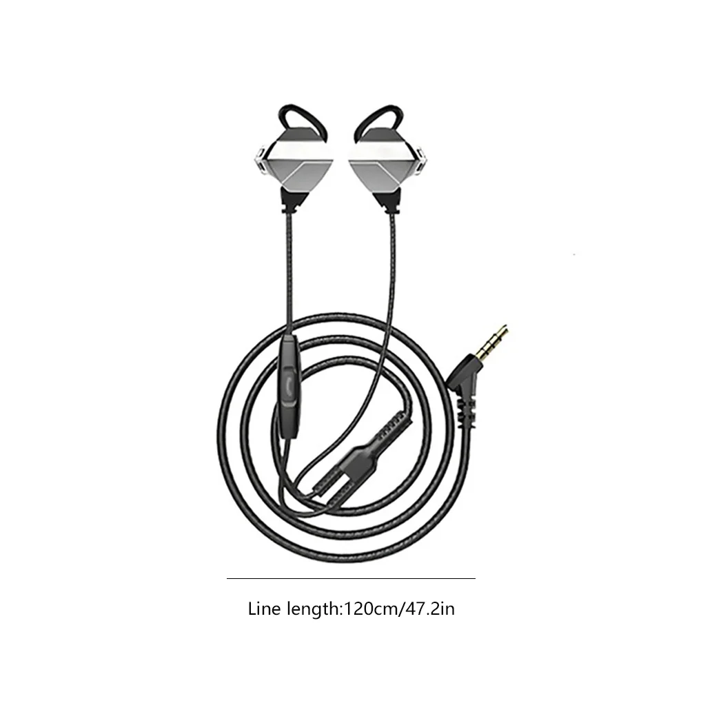 Wired Earphones 1 2m Wire HIFI Sound Headset Mobile Phone Gaming Headphone with Mic