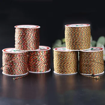 

0.9/1.2MM 91/30M Colorful Rope Nylon Cords Thread Chinese Knot Macrame Cord DIY Bracelet Jewelry Making Materials 40043/40044
