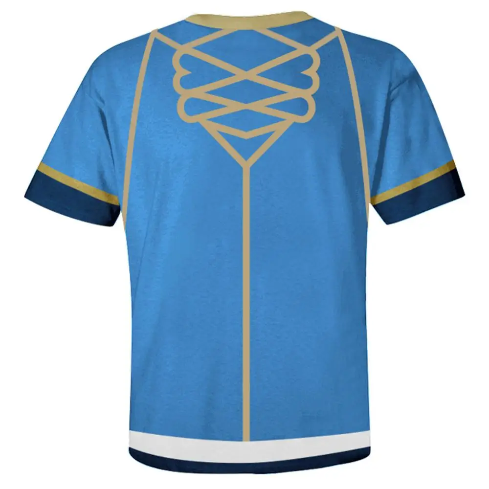 Огненная эмблема: три дома синяя футболка со львом повседневные футболки топы футболки игровая футболка