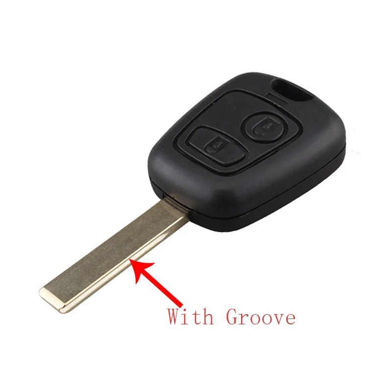 QWMEND 2 кнопки смарт Автомобильный ключ оболочка для Citroen C1 C4 Peugeot 106 107 207 307 407 206 306 406