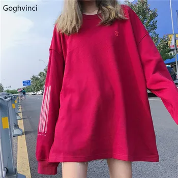 

Sweatshirts Women Long Sleeve Tops O-neck High Quality Hoodie Womens Hoodies Females Hot Sale Sweatshirt Leisure Loose All Match