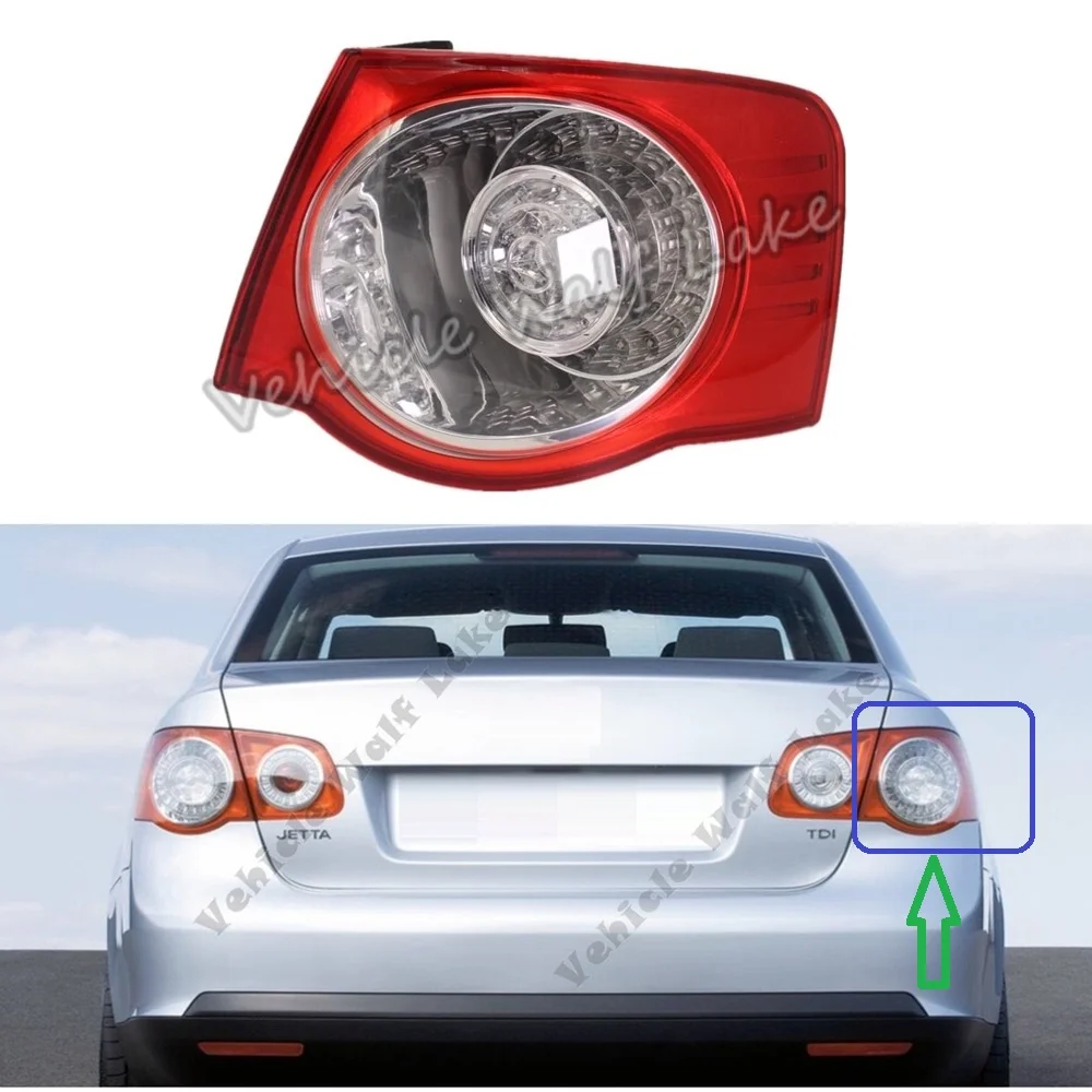Внешний правый боковой светодиодный задний фонарь для VW Jetta 5 MK5 Sendan 2006 2007 2008 2009 2010