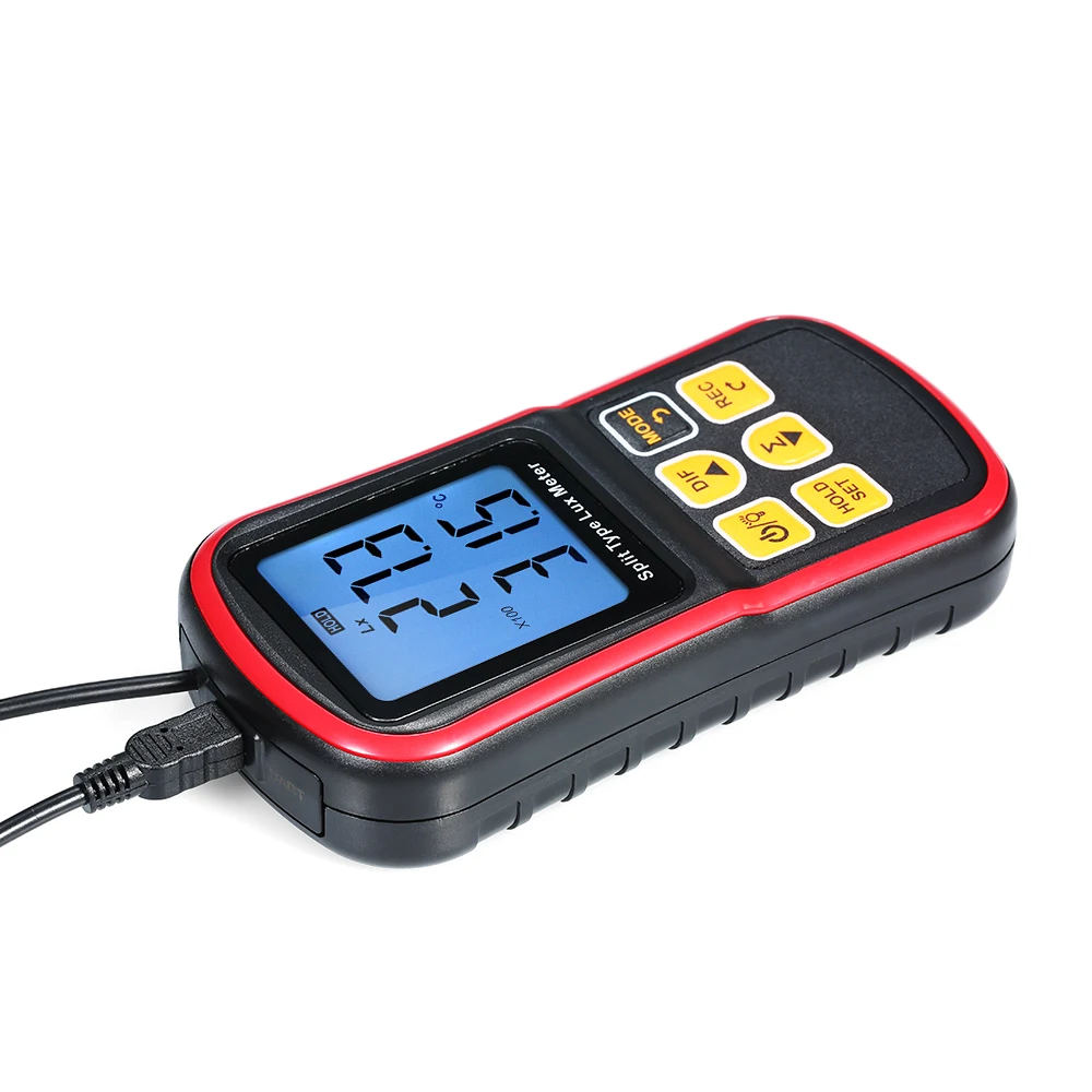 

Digital Lux Meter BT Photometer Luxmeter Split Type LCD Handheld Illuminometer Luminometer Light Meter 0-200000 Lux