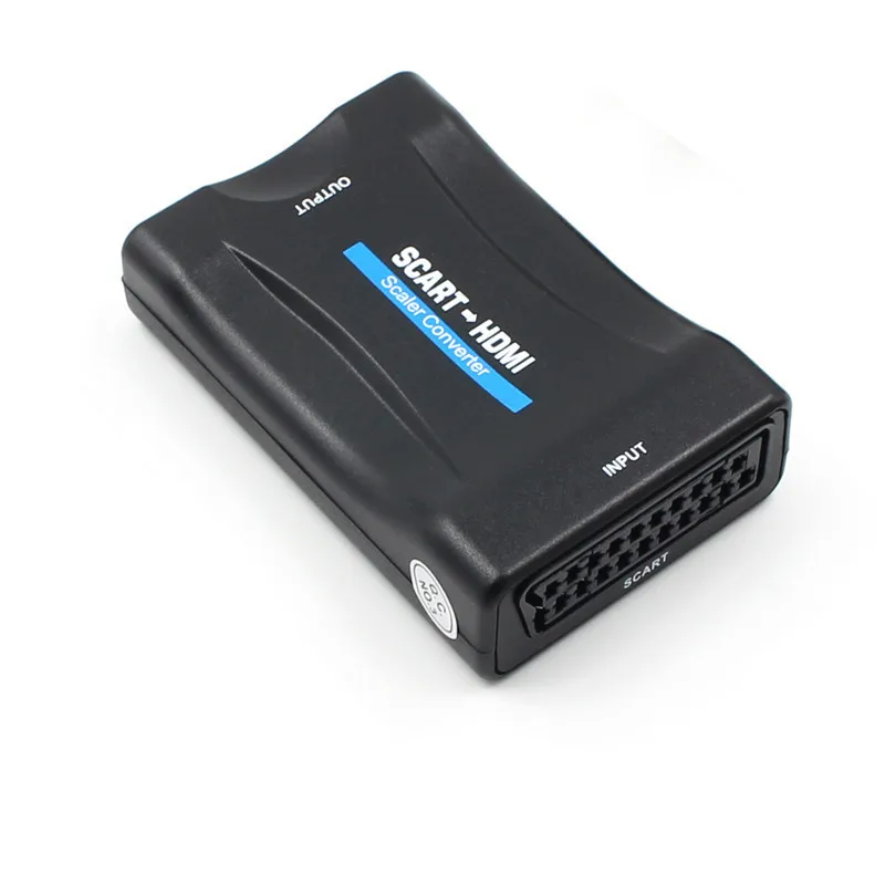 HDMI к Scart конвертер пластиковый с металлическим преобразователем Видео Аудио высококлассные для HD DVD+ USB кабель HD tv HD приемник адаптер сигнала