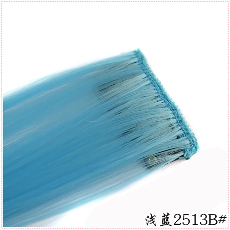 BEIYUFEI 20" Long Straight ombre Synthetic Hair Extension Hair weave one slice one tone hairpieces 31 colors, 10g/pc