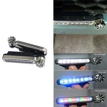 

8 LED Car Light Car Daytime Light Automatic Wind Power Wind Energy Running Lights No Need External Power Supply Headlight Lamp