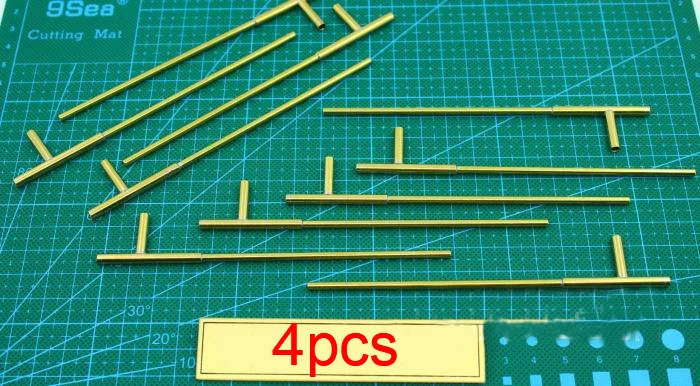 4Pcs Brass Bushing 2MM Lubricating Shaft Sleeve 130mm Fittings Spare Parts for 1/350 DIY RC Battleship/Warship Boat Model | Игрушки и