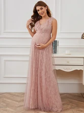 

Ever Pretty Evening Dresses Elegant Lace Sleeveless A Line V Neck Floor Length Wholesale 2021 Maternity Dresses Vestidos De Gala