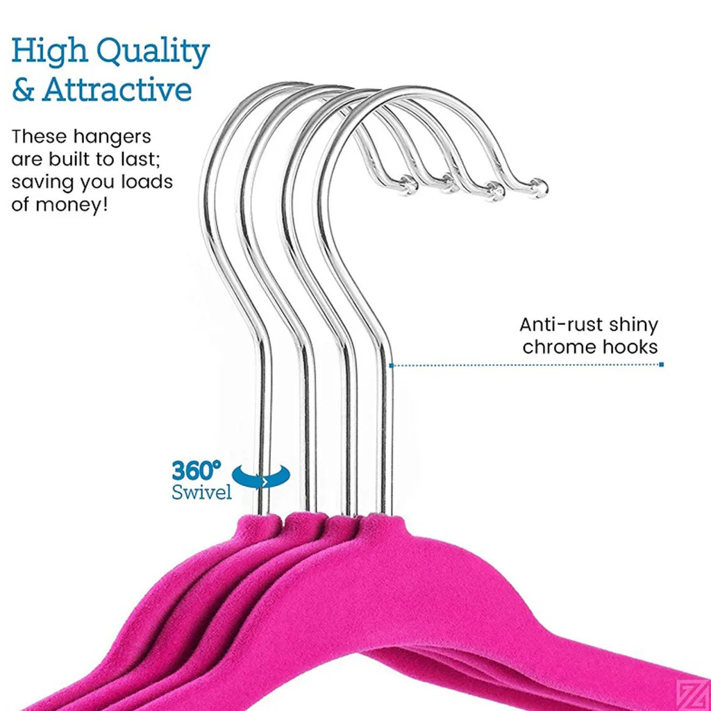 10/20 Вт, 30 Вт, пакет на нескользящей подошве; бархатные Детские платья Вешалки для куртки, брюки, и платье одежда 360 градусов Поворотный сохраняет место colgador de ropa