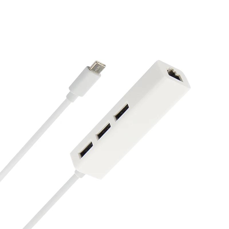Ajiuyu USB C концентратор type-c адаптер Thunderbolt 3 RJ45 гигабитный сетевой порт Ethernet USB 3,0 Узловая док-станция мульти-Сплиттер конвертер