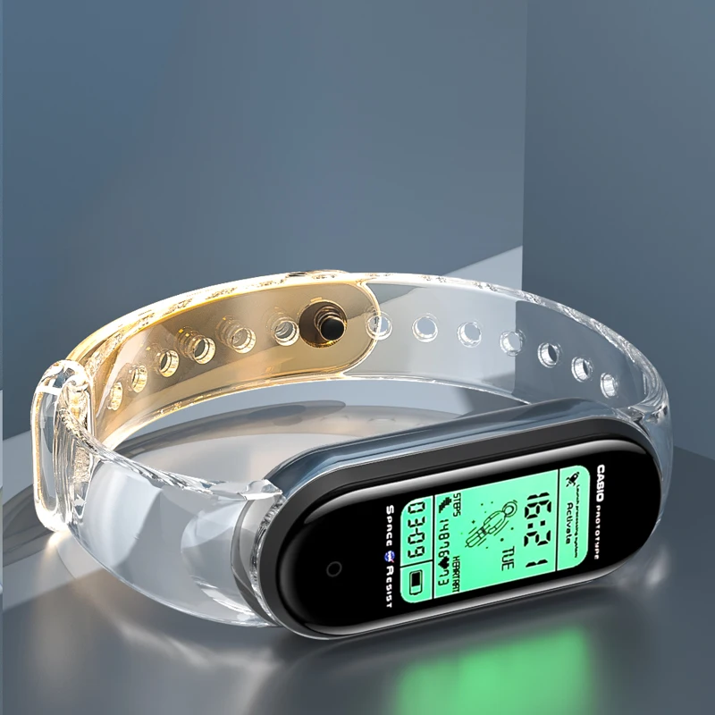Bracelet For Xiaomi Mi Band 6 5 4 Strap Transparent Silicone Wrist Straps  For Xiomi Miband 3 Xiami Amazfit Band 5 Accessories - Watchbands -  AliExpress