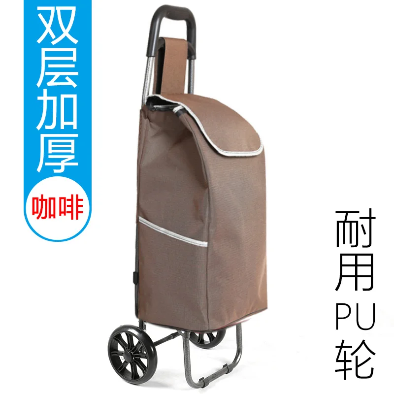  Shopping Cart Folding Portable Shopping Cart Luggage Trolley Trolley Trolley Trailer Small Trolley 
