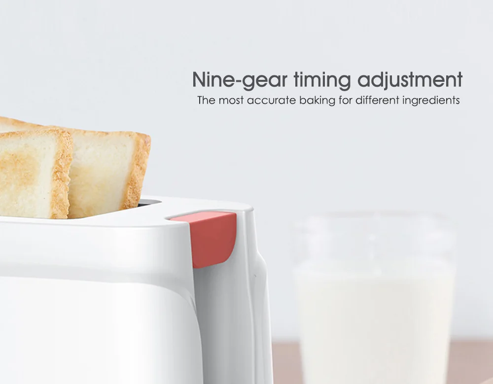 Deerma автоматическая электрическая машина для выпечки хлеба, тостер, сэндвич-машина для завтрака, тостов, 9 передач, регулируемая для дома, кухни