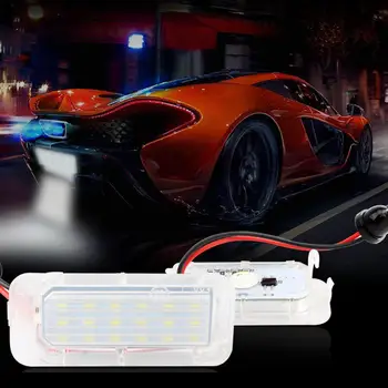 

2Pcs Car LED License Number Plate Light Lamp 12V 7000K Whitey Light For Ford Focus 5D Fiesta Mondeo