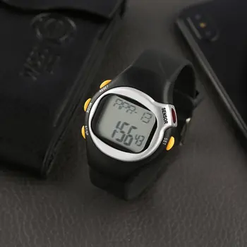 

Men Sports Watch Saat Black Pulse Heart Rate Monitor Calorie Counter 1pcs Calorie Counter Exercise Touch Sensor Digital Watch