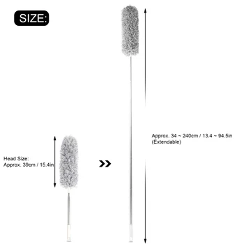 

Extendable Fiber Duster Brush Flexible Dust Cleaner Furniture Cleaning Dust Brush Help People Cleaning The High Places