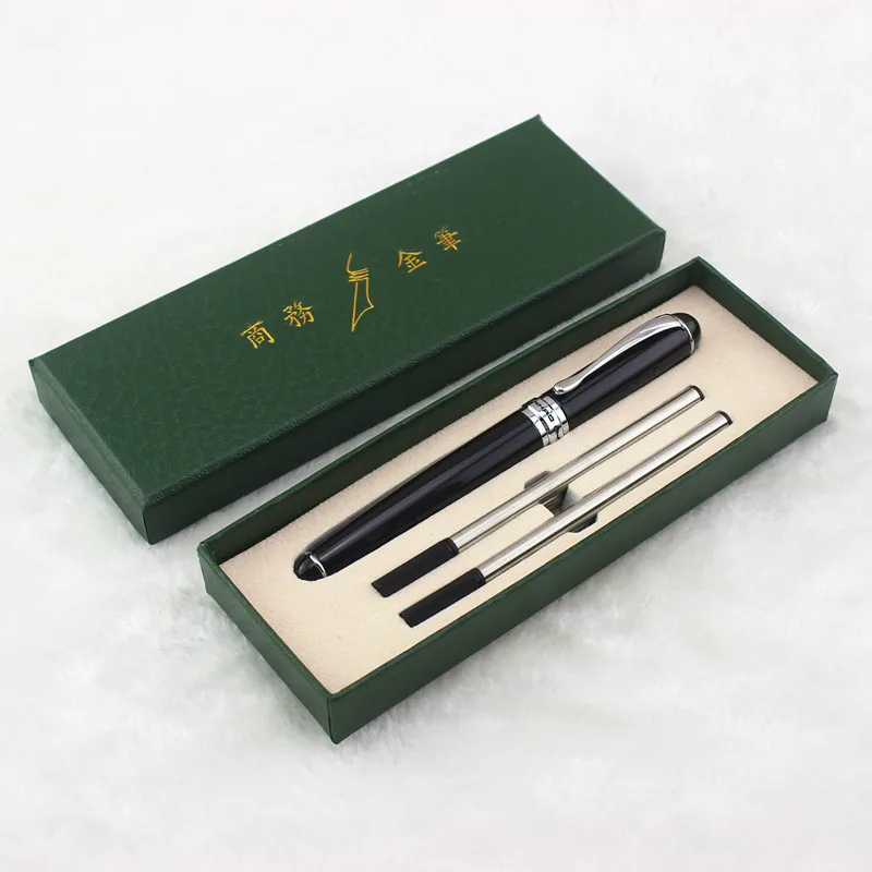 1 шт./лот Jinhao X750 шариковая ручка матовая черная ручка серебряный зажим Caneta Jinhao шариковая ручка Роскошные 14,2*1,2 см