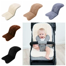 

Baby Stroller Mat Soft Faux Rabbit Fur Seat Cushion Winter Infant Seat Mat Thick Liner Pad Kid High Chair Pushchair Car Seat Pad