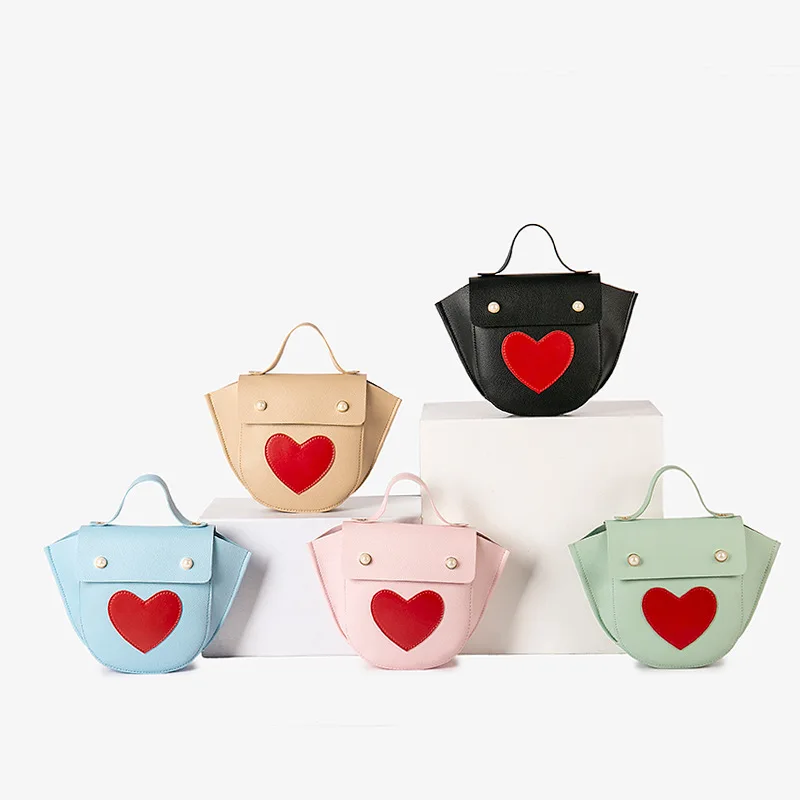 

Sheng chuang Beauty 2019 Summer Women's Shoulder Cross-body Hand Heart Wings Style Bag Hipster Japanese Korean Cute Pearl Nail