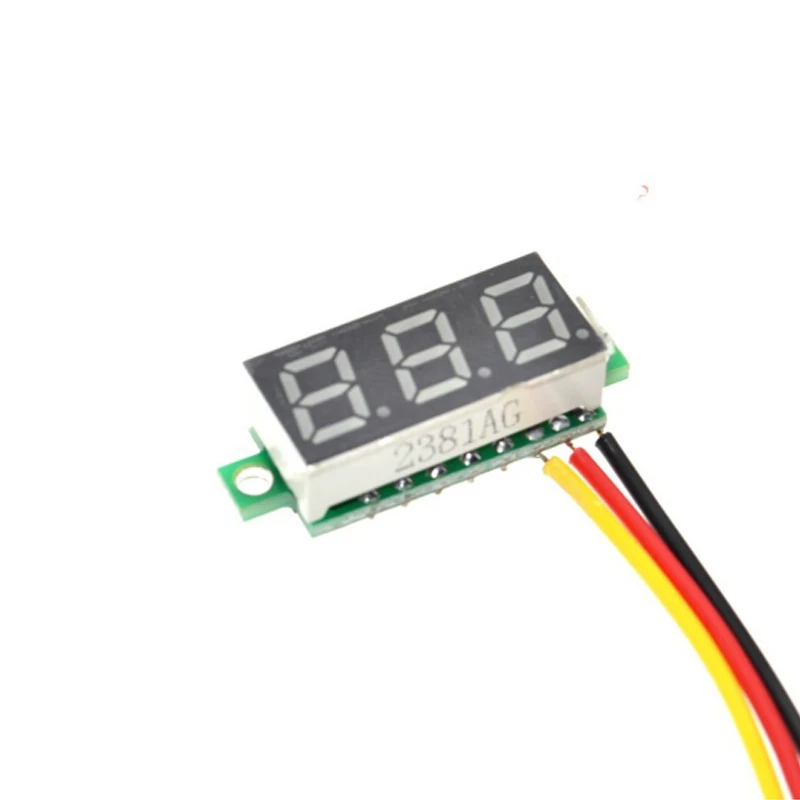 0,28 дюймов цифровой светодиодный мини дисплей модуль постоянного тока 0-100V Вольтметр Напряжение Тестер светодиодный Панель метр 0,2" 7-сегментный светодиодный Дисплей доска