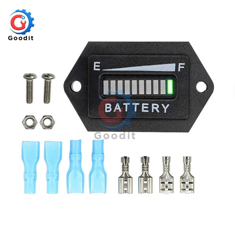 

DC 12V 24V LED Motorcycle Car lead acid storage battery charging Capacity Indicator Digital Battery Power Tester