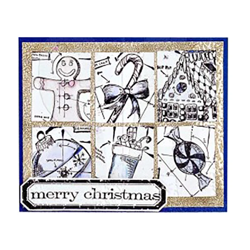 MP023 Merry Christmas прозрачные силиконовые штампы трафареты для DIY скрапбукинга высечки бумаги карты ремесленные штампы