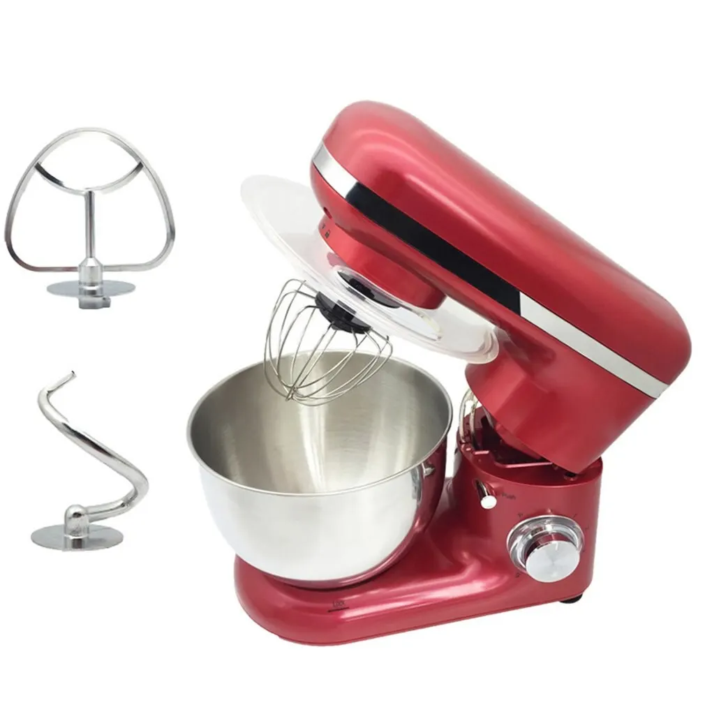 Kitchen Food Stand Mixer 1500W 4L Stainless Steel Bowl 6-speed Cream Egg Whisk Blender Cake Dough Bread Mixer Maker Machine