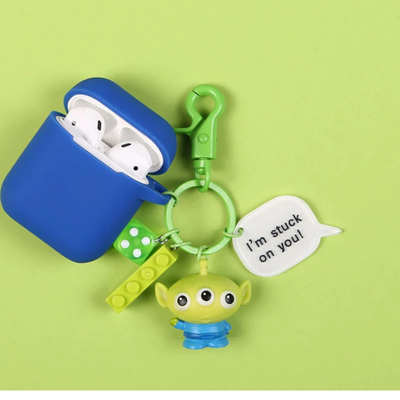 Забавный чехол для Apple, для Airpods, наушники, защитный чехол для air pods, брелок, Bluetooth, беспроводные наушники, аксессуары