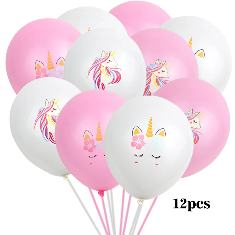 123 вечерние воздушные шары в виде единорога, 10 шт., розовые латексные воздушные шары в виде единорога, вечерние украшения в виде единорога, украшения для дня рождения, Детские сувениры - Цвет: 10