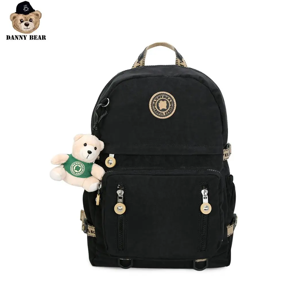 Классический рюкзак Danny Bear уличная винтажная однотонная школьная сумка для