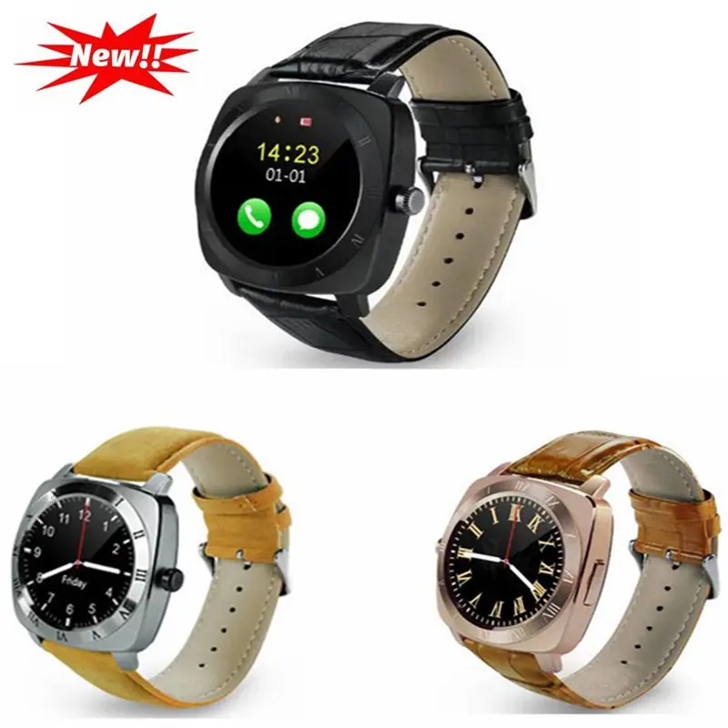 

2020 New X3 Bluetooth 3.0 Smart Watch Passometer Sports Fitness Sleep Tracker Camera Support SIM TF Card IOS Android SmartWatch